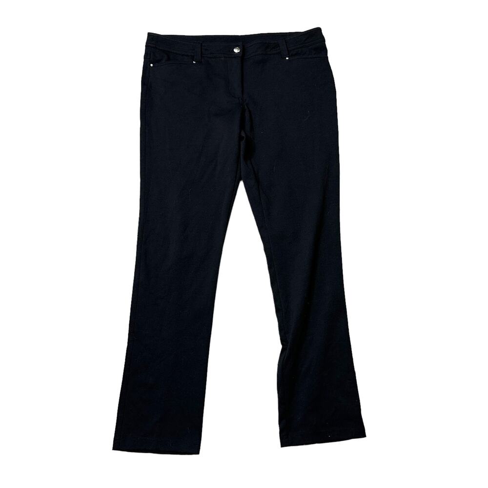 Luciano Dante Black Professional Career Pants Straight Leg 10 Size